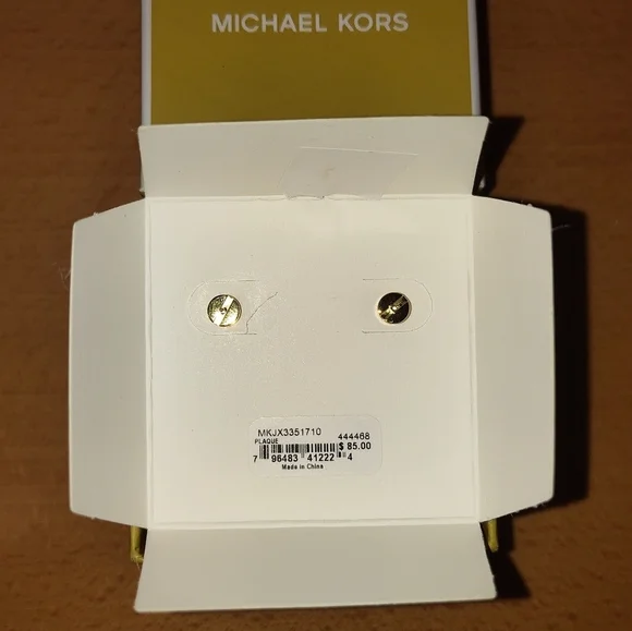 Michael Kors Gold Tone Earrings - Picture 3 of 4